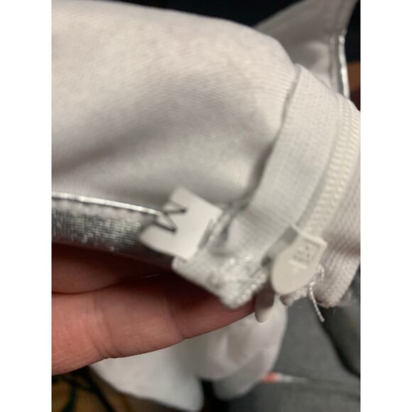 Sparkle Sliver and White Dress - Picture 4 of 5